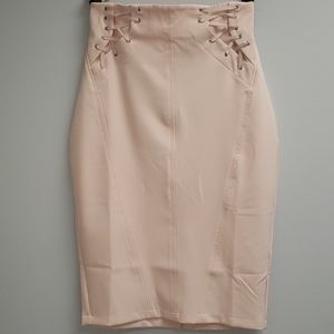 High waist pencil skirt